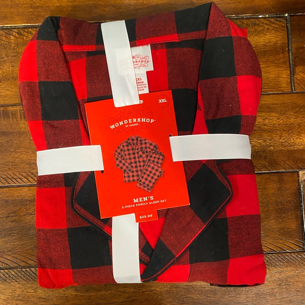 Men's  XXL, new 2-piece pajamas set, shirt & pants, Target Wondershop